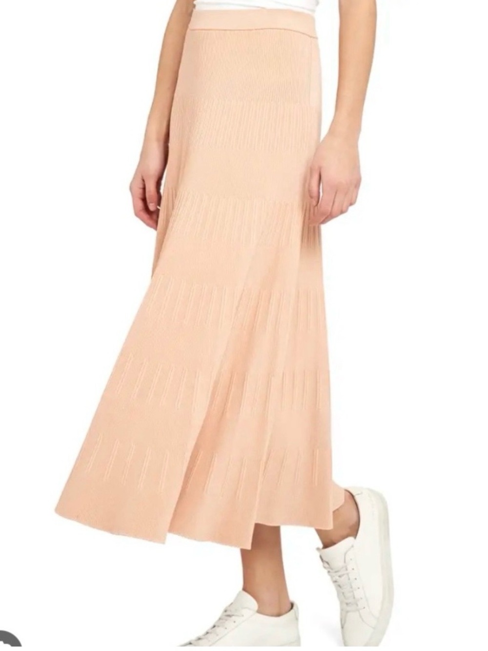 Theory striping ribbed skirt, size L